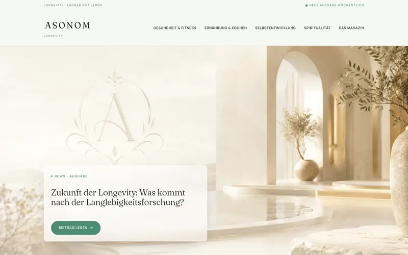 Startseite von asonom.de