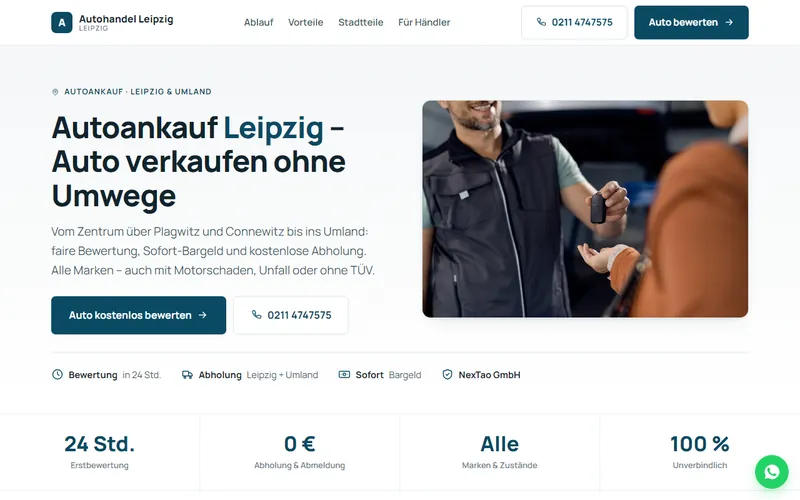 Home page of autohandel-leipzig.de