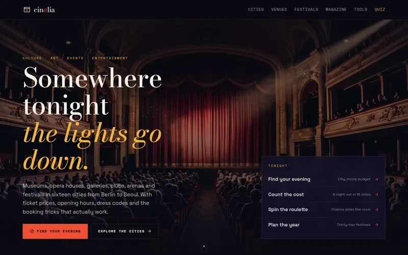 Home page of cinalia.com