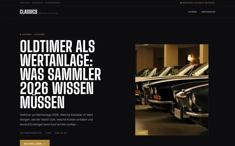 Startseite von classics.lifestyle/de