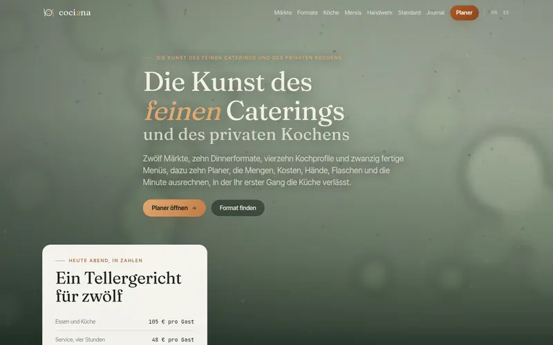 Startseite von cociana.de