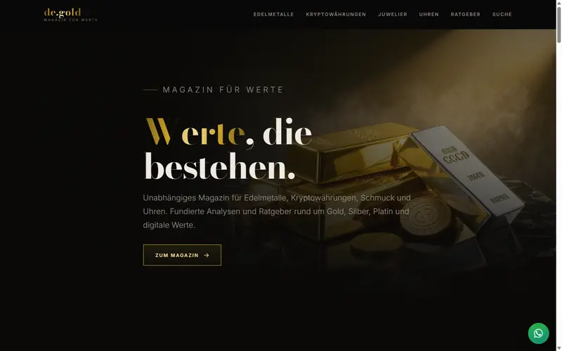 Startseite von de.gold