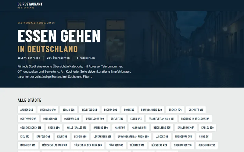 Home page of de.restaurant