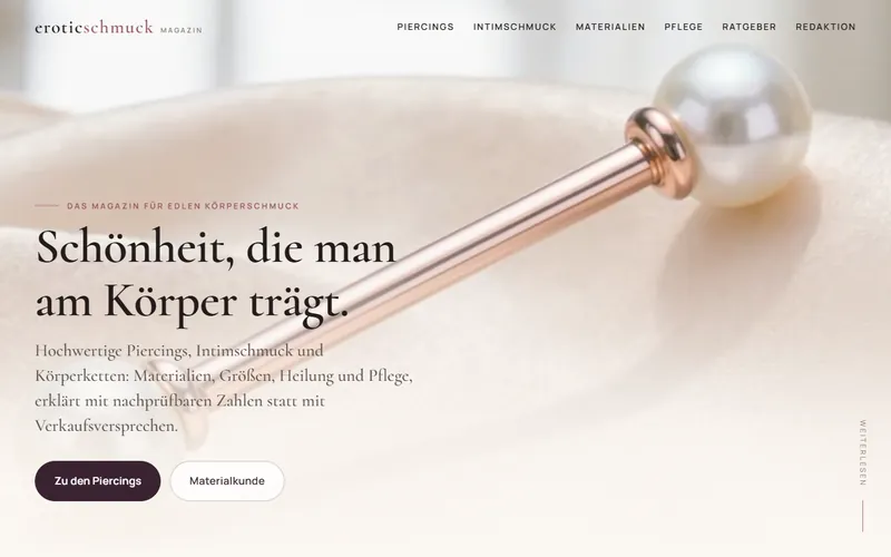 Home page of eroticschmuck.de