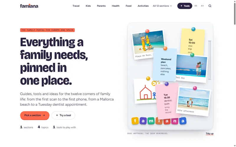 Home page of famiana.com