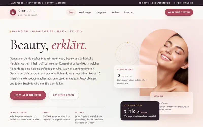Startseite von ganesia.de
