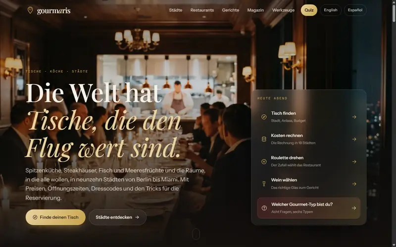 Startseite von gourmaris.de