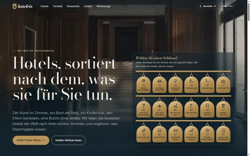 Startseite von hotelris.de