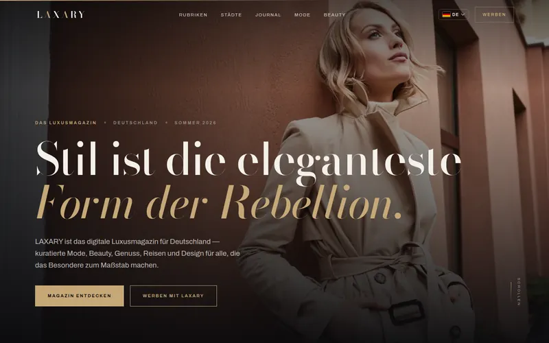 Startseite von laxary.de