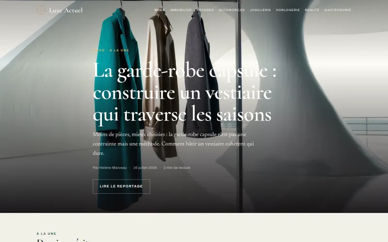 Startseite von luxeactuel.fr