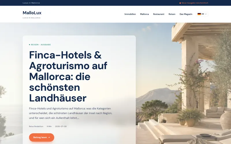 Startseite von mallolux.de