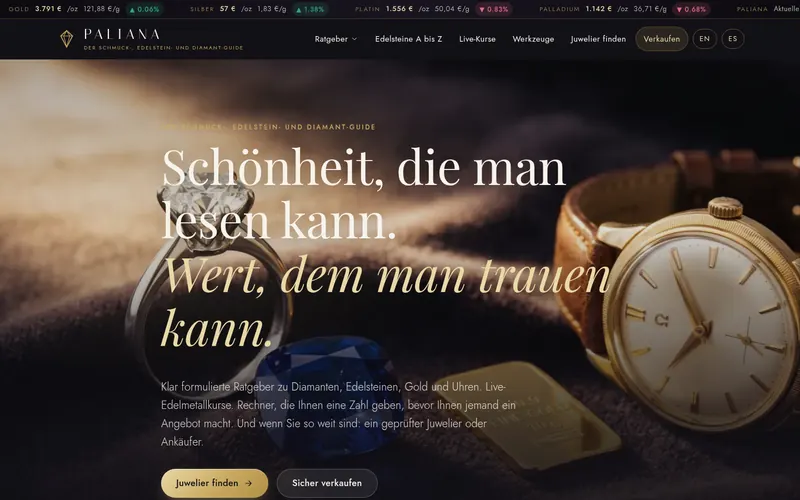 Startseite von paliana.de