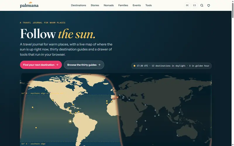Home page of palmiana.com
