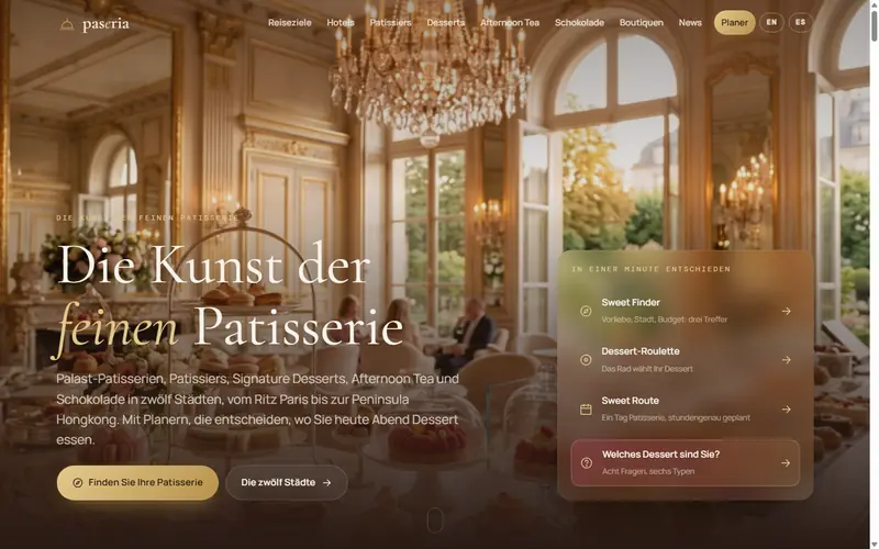 Startseite von paseria.de