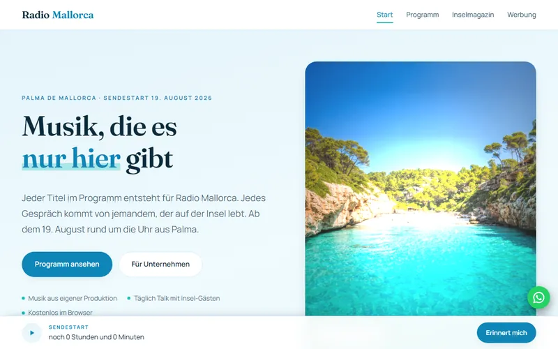 Home page of radio-mallorca.com