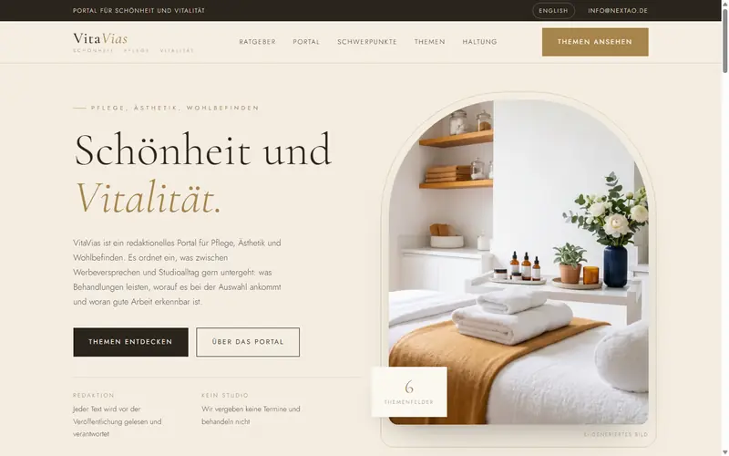 Startseite von vitavias.de